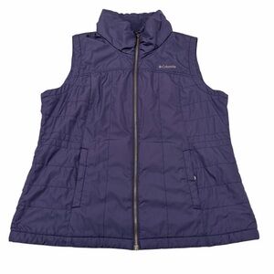 Columbia Quilted Puffer Vest Women’s XL Outdoor Gorpcore Purple Winter Layering
